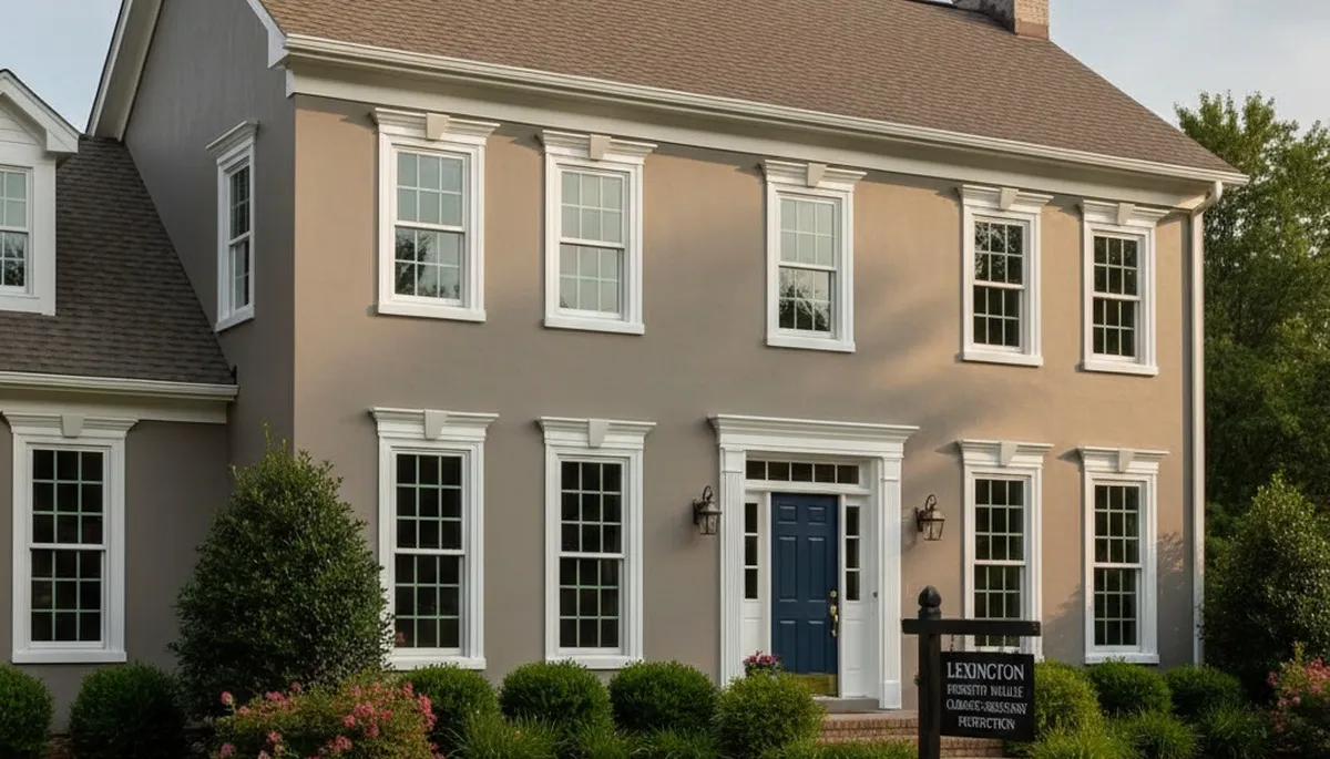 Fresh exterior house painting in Lexington, MA showcasing smooth, weather-resistant finishes