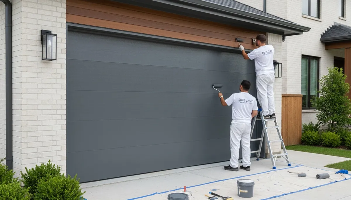 Professional garage door painting in Lexington MA with durable finishes for lasting curb appeal